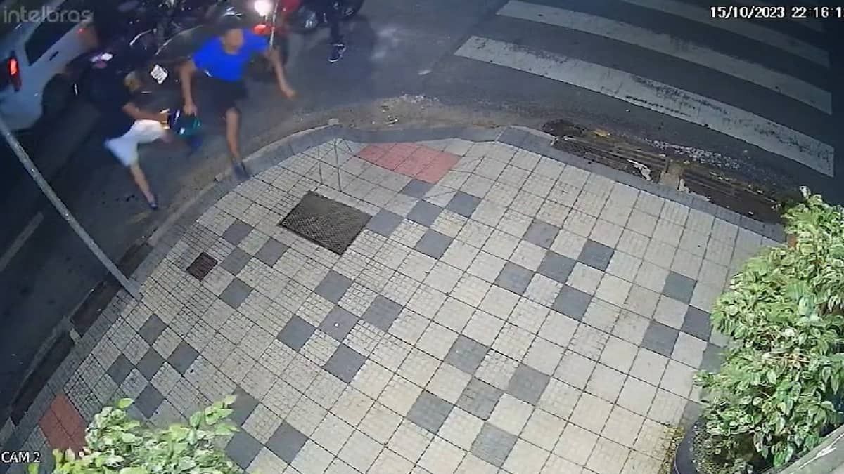 Vídeo: imagens de câmera de segurança mostram momento em que jovem é morto no bairro Serra, em BH