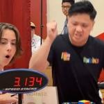 Vídeo: jovem autista monta cubo mágico em 3 segundos e bate recorde mundial