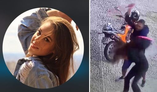 Fotos mostram vítima e mulher sendo morta