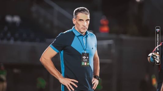 Juan Pablo Vojvoda durante a vitória do Fortaleza sobre o Libertad, pela Sul-Americana