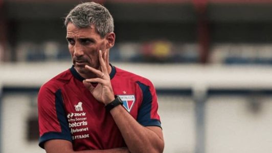 Juan Pablo Vojvoda, técnico do Fortaleza que ainda tem sete jogos no Brasileiro