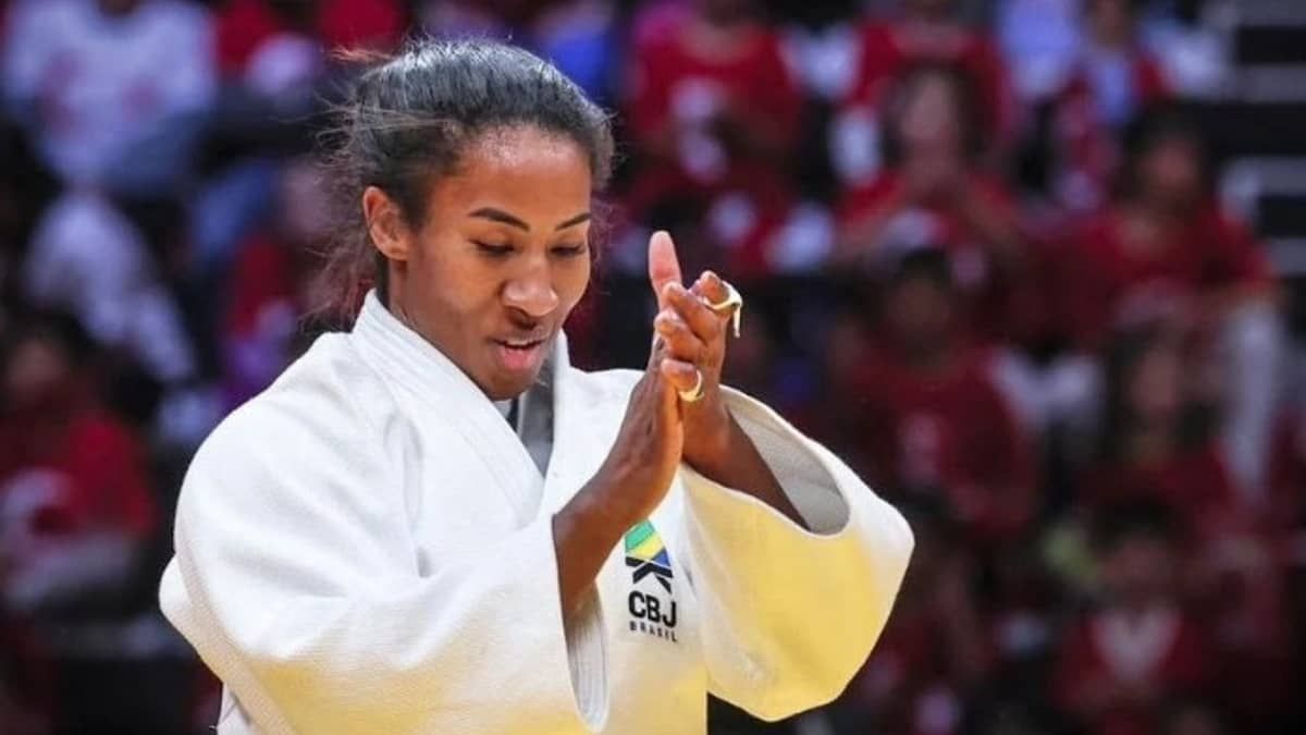 Judoca Ketleyn Quadros cai nas oitavas de final do Mundial de Doha 