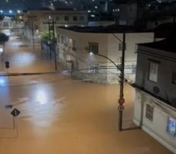 Chuvas atingiram Juiz de Fora, na Zona da Mata mineira