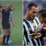 Árbitro que apitou final entre Galo x Cruzeiro imita Gabigol ao aplicar cartão vermelho; assista