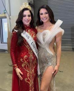 Julia Gama parabenizou Fatima Bosch pela vitória no Miss Universo 2025