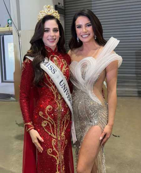 Julia Gama parabenizou Fatima Bosch pela vitória no Miss Universo 2025