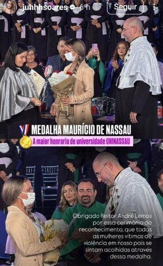Mulher espancada em elevador ganha homenagem de universidade em Natal