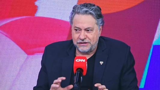 Julio Casares, presidente do São Paulo, durante participação no CNN Esportes S/A