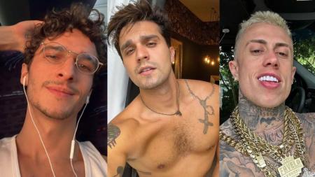 Jullio Reis, Luan Santana e MC Daniel celebram a data pela primeira vez