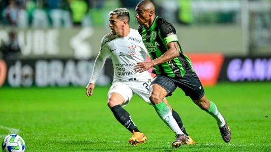 Juninho marcou o único gol da primeira partida entre América e Corinthians