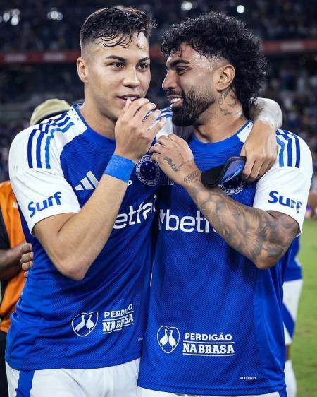 Kaio Jorge e Gabigol marcaram, juntos, mais de 40% dos gols do Cruzeiro na temporada 2025