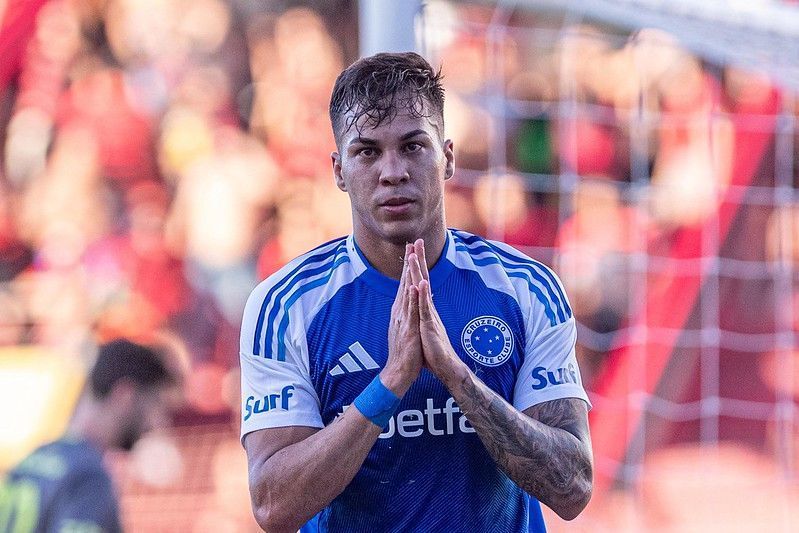 Em alta e vice-artilheiro do Cruzeiro, Kaio Jorge busca 1º gol contra Atlético