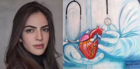 Fotos mostram Kawara Welch e pintura feita por jovem suspeita de stalkear médico mineiro