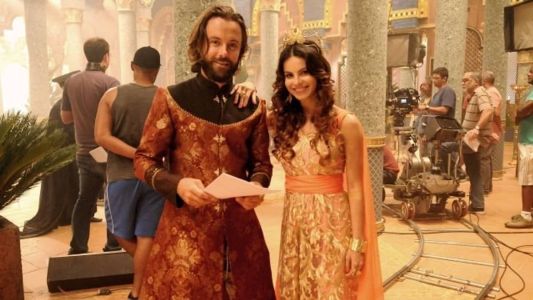 Kayky Brito (Evil-Merodaque) e Sthefany Brito (Nitócris) em 'O rico e Lázaro'