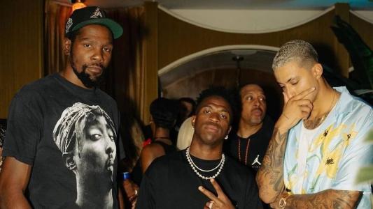 Kevin Durant, Vinícius Júnior e Kyle Kuzma