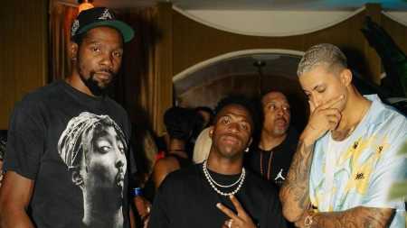 Kevin Durant, Vinícius Júnior e Kyle Kuzma