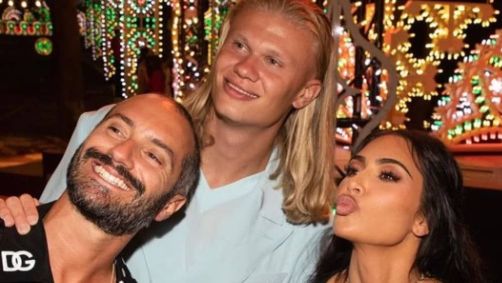 Kim Kardashian e Haaland se encontraram em evento da Gucci