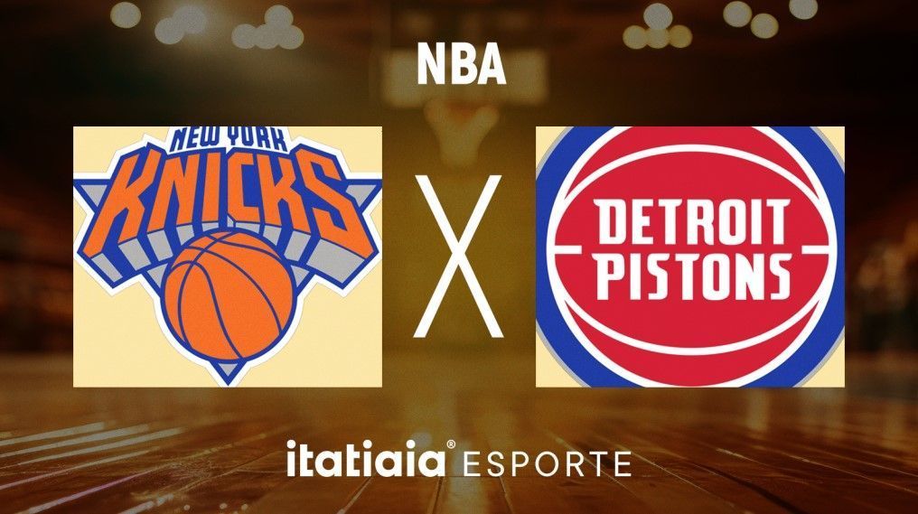 Horário e onde assistir ao vivo New York Knicks x Detroit Pistons, pela NBA
