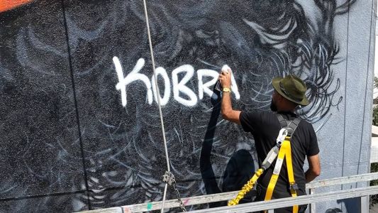 Kobra entregou primeira obra feita em BH nesta sexta (11)