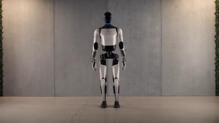 Robô humanoide da Tesla, empresa do bilionário Elon Musk