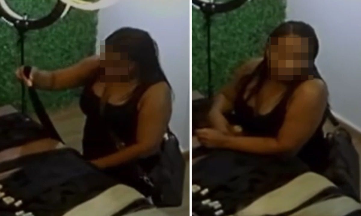 Vídeo: mulher é flagrada furtando R$ 1,5 mil de cabelo em loja no Centro de BH