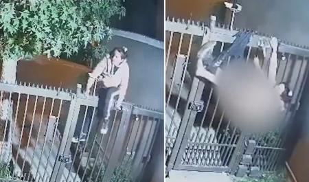 Foto mostra mulher tentando invadir casa no Peru