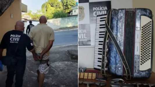 Ladrão de Sanfona foi preso em setembro pela Polícia Civil