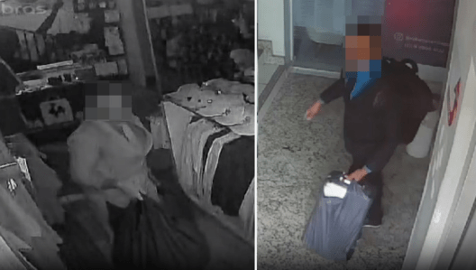 Fotos mostram 'ladrão de terno' invadindo Loja do Galo e salão em Belo Horizonte