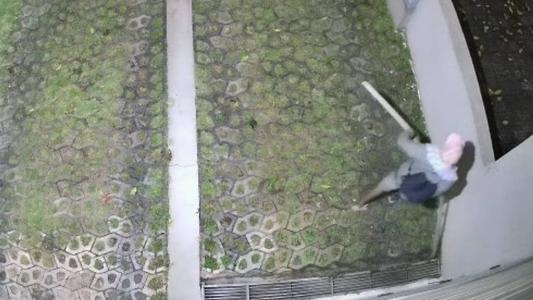 Ladrão furta barras de ferro de um portão de prédio no bairro Santa Efigênia, em BH