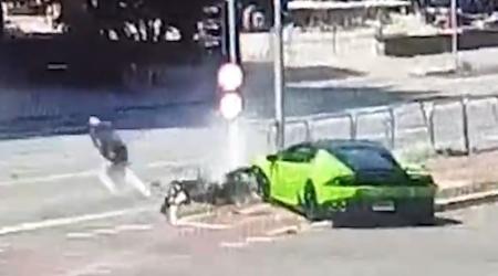 Foto mostra ladrão fugindo de motorista de Lamborghini em São Paulo