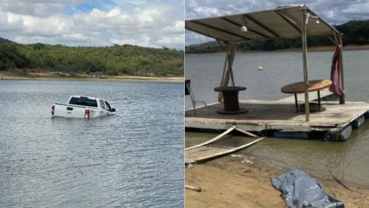 Pescador vai ficar no prejuízo após veícilo cair na água
