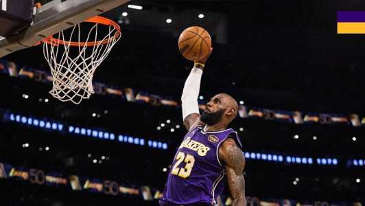 LeBron James em ação pelo Lakers