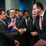 Moraes e Dino prestigiam Pacheco no Senado em dia de pressão de Bolsonaro por PL da Anistia