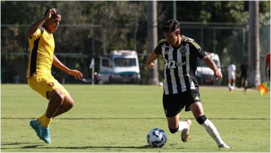 Lance da partida entre Atlético e Sport, pela Copa do Brasil Sub-20