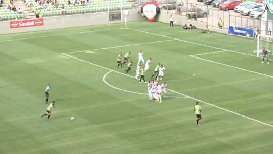 Lance do gol do Serrana