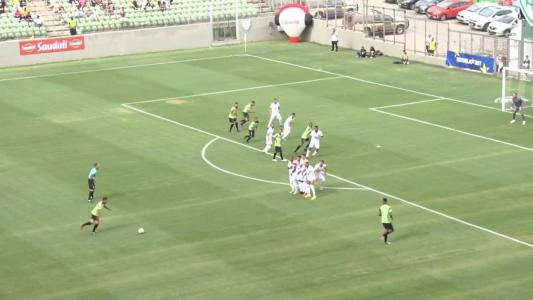 Lance do gol do Serrana