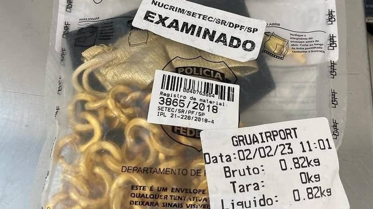 Receita Federal vai leiloar ouro e pedras preciosas apreendidas em Guarulhos