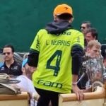 Lando Norris, da McLaren, chega a Interlagos com camisa do Palmeiras; veja