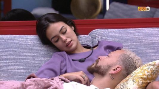 Larissa e Guimê conversaram sobre o jogo nesta madrugada