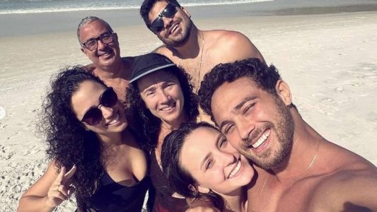 Larissa Manoela e a família do noivo