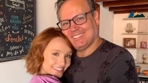 Larissa Manoela e o pai, Gilberto Elias