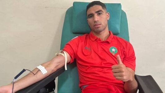 Lateral da Seleção e do PSG, Hakimi doou sangue para feridos em terremoto