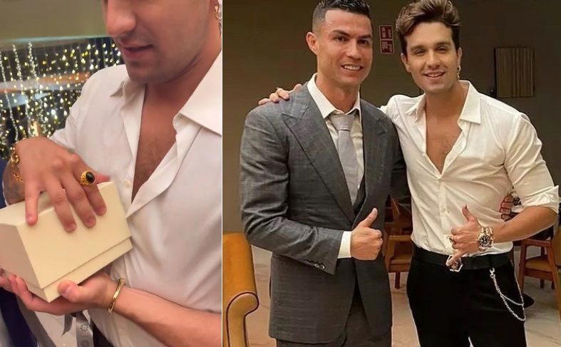 Luan Santana ganha presente de luxo de Cristiano Ronaldo avaliado em quase meio milhão; vídeo