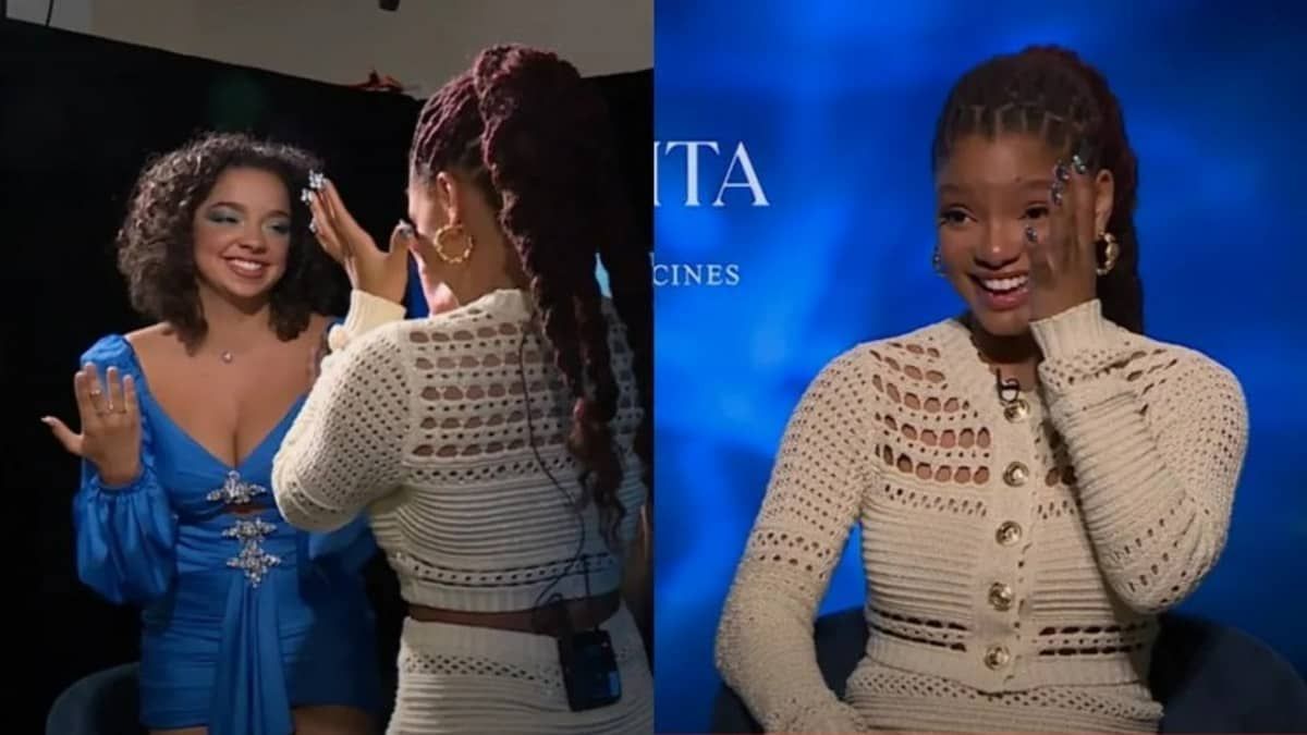 Protagonista de 'A Pequena Sereia' se emociona com dubladora brasileira 