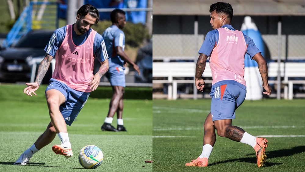 Lautaro Díaz e Gabriel Veron voltam a treinar no Cruzeiro; saiba detalhes