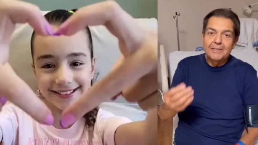 Lavínia mandou mensagem de apoio ao apresentador e de incentivo à doação de órgãos