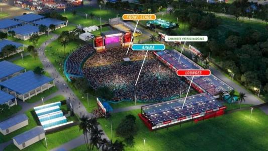 Layout da área de shows do Camaru 2023 amplia espaço para o público em 4 mil metros quadrados