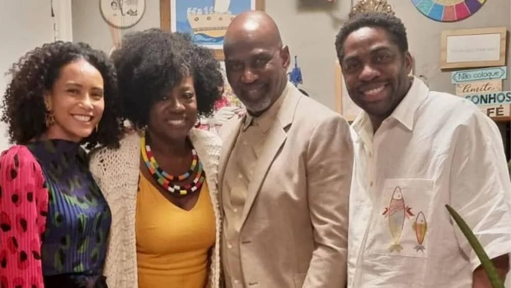 Viola Davis parabeniza Lázaro Ramos no aniversário de Taís Araújo e ator brinca: 'Amei'