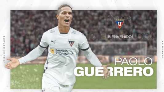 LDU assinou contrato de seis meses com Paolo Guerrero