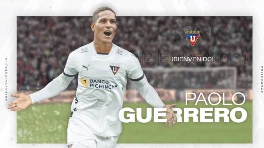 LDU assinou contrato de seis meses com Paolo Guerrero